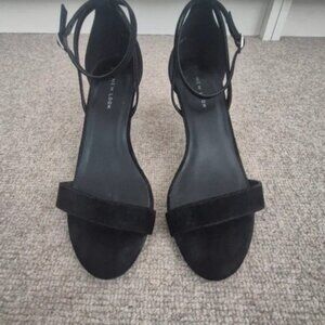 New Look Elegant Black Strap Heels